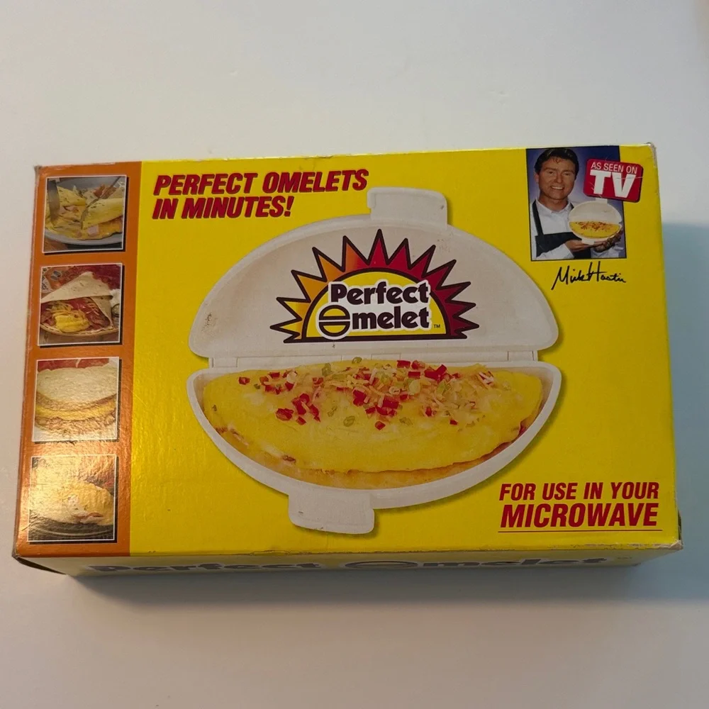 Perfect Omelet Microwave Egg Cooker As Seen On TV Retro Vintage Kitchen 1990’s